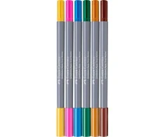 Akvareliniai žymekliai Faber-Castell Gofa Aqua Coconut, 6 spalvos
