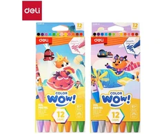 Aliejinės pastelės DELI ColorWow 12 spalvų