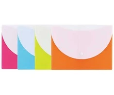 Aplankas-vokas DELI Rio A5, su spaustuku, įvairių spalvų