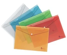Aplankas-vokelis su spaude Forpus, A4, plastikinis, baltas, skaidrus 0820-009