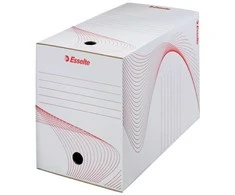 Archyvinė dėžė Esselte, 20cm, kartoninė, baltos spalvos