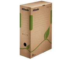 Archyvinė dėžė Esselte ECO FSC, 10cm, kartoninė, rudos spalvos