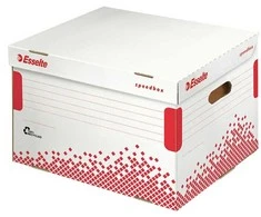 Leitz Archyvinė dėžė Esselte Speedbox, baltos-raudonos spalvos