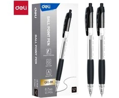 Automatinis gelinis tušinukas DELI Q81 0.7mm, juodos spalvos