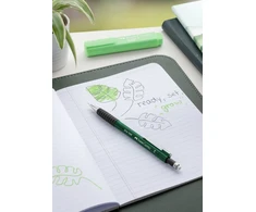 Automatinis pieštukas Faber-Castell Grip 1347, 0.7mm, metalic žalios spalvos