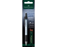 Automatinis pieštukas Faber-Castell Grip-Matic, 0,5 mm šviesiai mėlynos spalvos + grafitai 0,5 mm