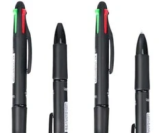 Bikuvalt Automatinis tušinukas DELI 4Colour 4 spalvos viename, juodas korpusas
