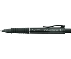 Automatinis tušinukas Faber-Castell PolyBall View, juodos spalvos