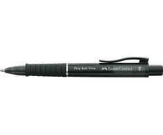 Automatinis tušinukas Faber-Castell PolyBall View, juodos spalvos
