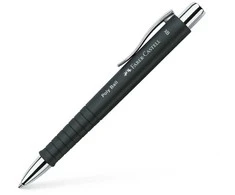 Automatinis tušinukas Faber-Castell, PolyBall, XB, 0.6mm, juodos spalvos