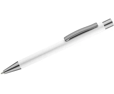 Automatinis tušinukas Goma, metalinis, gumuotas, baltos spalvos