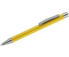 Automatinis tušinukas Goma, metalinis, gumuotas, geltonos spalvos