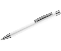Automatinis tušinukas Goma, metalinis, gumuotas, baltos spalvos