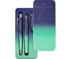 Blue Rinkinys Faber-Castell Poly Ball Buzzing Mėlyna, plunksnakotis ir tušinukas
