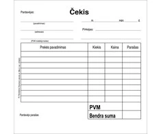 Čekis, 10x10cm, SC, 50x2 lapelius