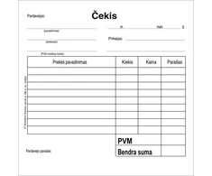 Čekis, 10x10cm, SC, 50x2 lapelius