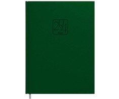 Darbo kalendorius Timer Futura, A4 PU, tamsiai žalios spalvos