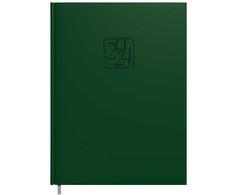 Darbo kalendorius Timer Futura, A4 PVC, tamsiai žalios spalvos