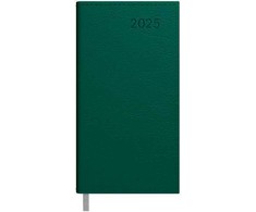 Darbo kalendorius Timer Midi, 85x162mm, tamsiai žalios spalvos