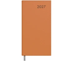 Darbo kalendorius Timer Midi, 85x162mm, oranžinės spalvos