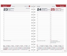 Darbo kalendorius Timer Spirex Day, A5, bronzinės spalvos