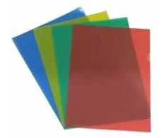 Dėklai dokumentams, matiniai, L formos, 25 vnt. (5x5 spalvų)