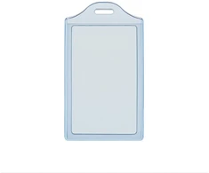 Dėklas 2 vardinėms kortelėms 55x90mm, vertikalus, melsvai skaidrios spalvos