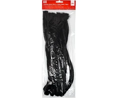 Dekoracija Pom-Pom College 30 cm x 15 mm 10 vnt juodos spalvos