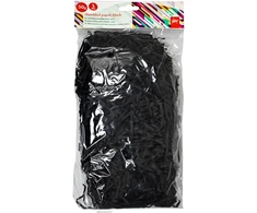 Dekoratyvinės popieriaus juostelės College, 50 g/m², juodos spalvos