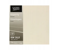 Galeria Papieru Vokai 160x160mm NATURE 10vnt šv rudi