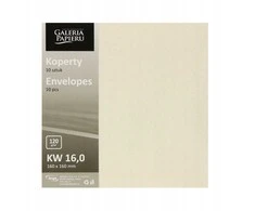 Galeria Papieru Vokai 160x160mm NATURE 10vnt šv rudi