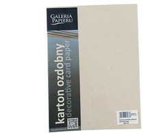 Galeria Papieru Dekoratyvinis kartonas Argo Nature, A4, 220g, 20 lapų, šviesiai kreminės spalvos