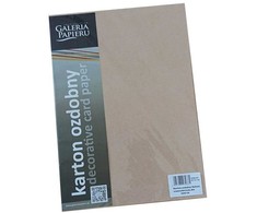 Galeria Papieru Dekoratyvinis kartonas Argo Nature, A4, 220g, 20 lapų, tamsiai kreminės spalvos