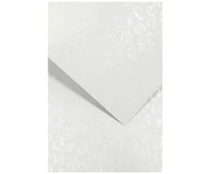 Galeria Papieru Dekoratyvinis kartonas Argo Small Roses, A4, 220g, 20 lapų, baltos spalvos
