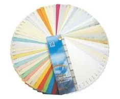 Dekoratyvinis popierius vizitinėms kortelėms Kreska, A4, 246g, su bangelėmis, kreminės spalvos, 20 lapų