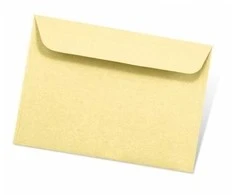 Dekoratyvinis vokas Artoz C6, 114x162mm, 100g, kreminės spalvos, 1vnt