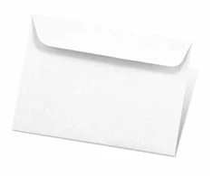 Dekoratyvinis vokas Paper Poetry C6, 114x162mm, 100g, baltos spalvos, 1vnt