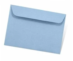 Dekoratyvinis vokas Artoz C6, 114x162mm, 100g, pastelinės mėlynos spalvos, 1vnt
