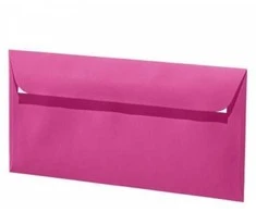 Dekoratyvinis vokas Artoz C65, 114x224mm, 100g, fuksijos rožinės spalvos, 1vnt