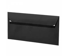 Dekoratyvinis vokas Artoz C65, 114x224mm, 100g, juodos spalvos, 1vnt