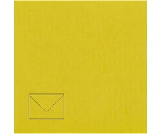 Dekoratyvinis vokas Paper Poetry C7, 110x75mm, 100g, geltonos spalvos, 1vnt