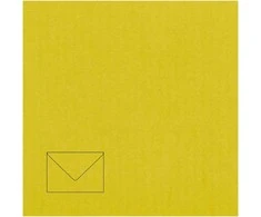Dekoratyvinis vokas Paper Poetry C7, 110x75mm, 100g, geltonos spalvos, 1vnt