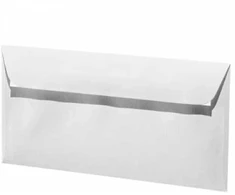 Dekoratyvinis vokas Paper Poetry C65, 114x224mm, 100g, baltos spalvos, 1vnt