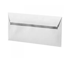 Dekoratyvinis vokas Paper Poetry C65, 114x224mm, 100g, baltos spalvos, 1vnt