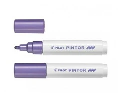 Pilot Pen Permanentinis žymeklis Pultas PINTOR Metallic 1.4 mm, apvali galvutė, violetinė sp.