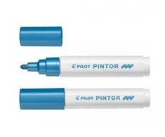 Pilot Pen Permanentinis žymeklis Pultas PINTOR Metallic 1.4 mm, apvali galvutė, mėlyna sp.