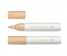 Pilot Pen Permanentinis žymeklis Pultas PINTOR 1.4 mm, apvali galvutė, šv. oranžinė sp.