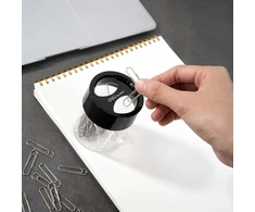 Dėžutė sąvažėlėms DELI E9881 magnetinė, 2 dalių juodos spalvos