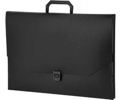 Dokumentų dėklas College Standard A3/3cm, su rankena, juodos spalvos