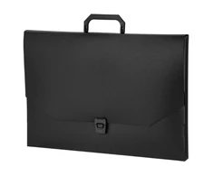 Dokumentų dėklas College Standard A3/3cm, su rankena, juodos spalvos